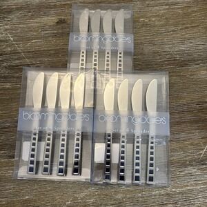 Set Of 12 Bloomingdales Spreaders Cambridge Mosaic Handle Butter Knives Flatware